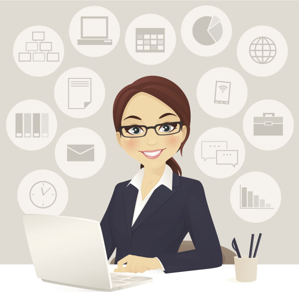 女商人在办公室图片下载