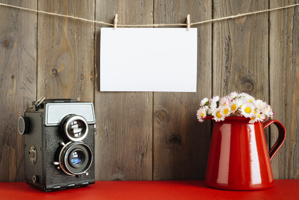 复古空白照片和复古相机图片下载