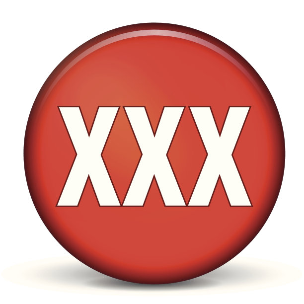 矢量成人红色圆形图标图片下载