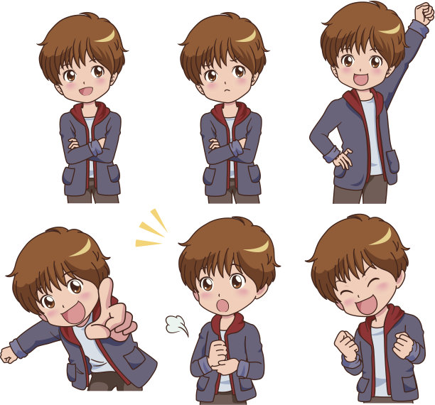 可爱的男孩素材图片