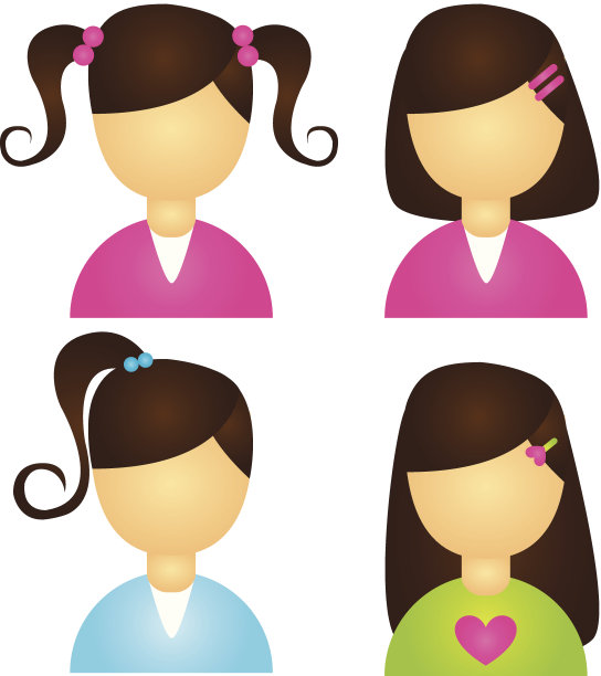 女孩图标图片下载