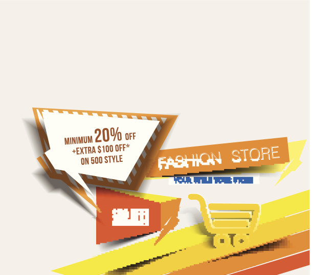 现代折扣横幅图片下载