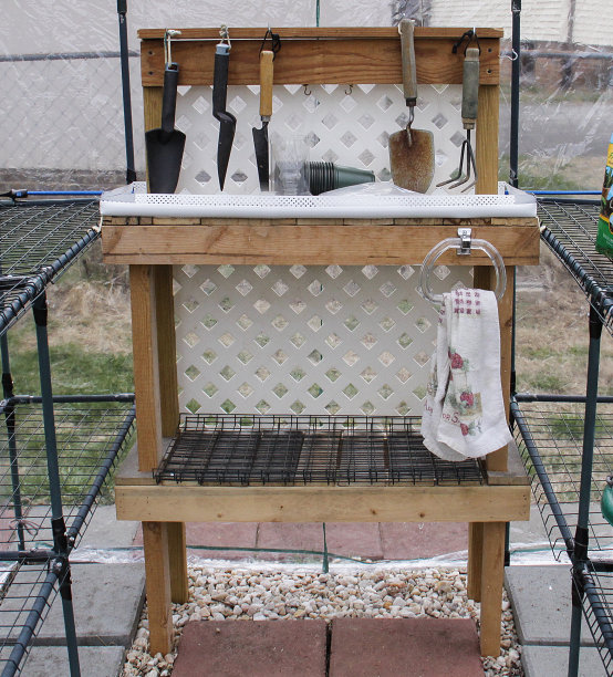 自制的盆栽板凳图片下载