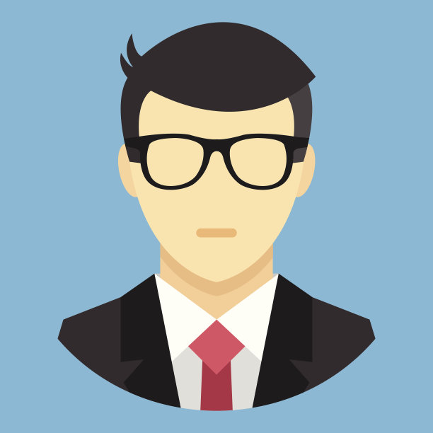 矢量人在商务套装图标图片下载