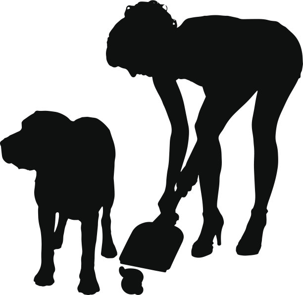 一个女人的矢量剪影。图片下载