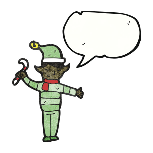 卡通圣诞精灵图片下载