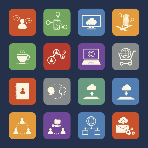 商务人士图标集。图片下载