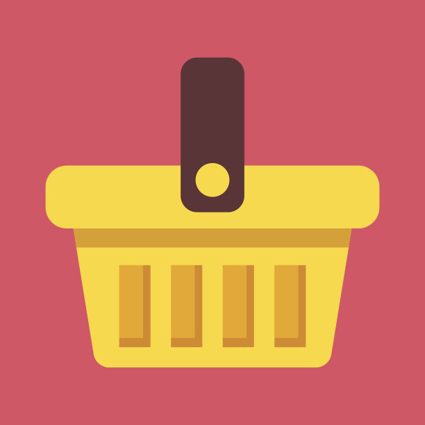 矢量购物篮图标图片下载