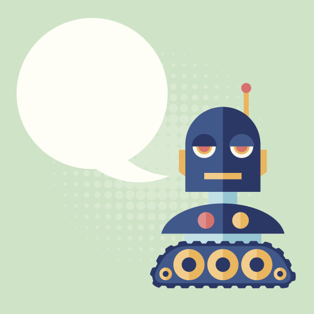 设计机器人说话。图片下载