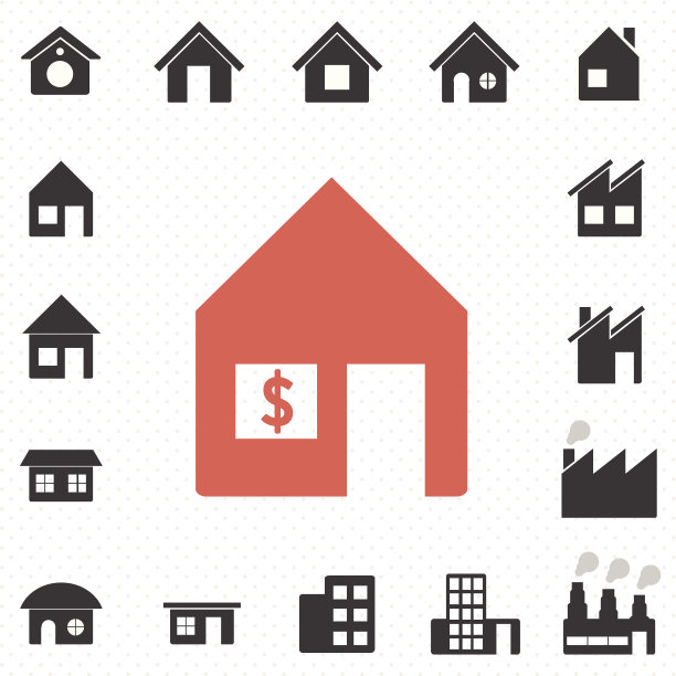 房屋和建筑是房地产的标志图片下载