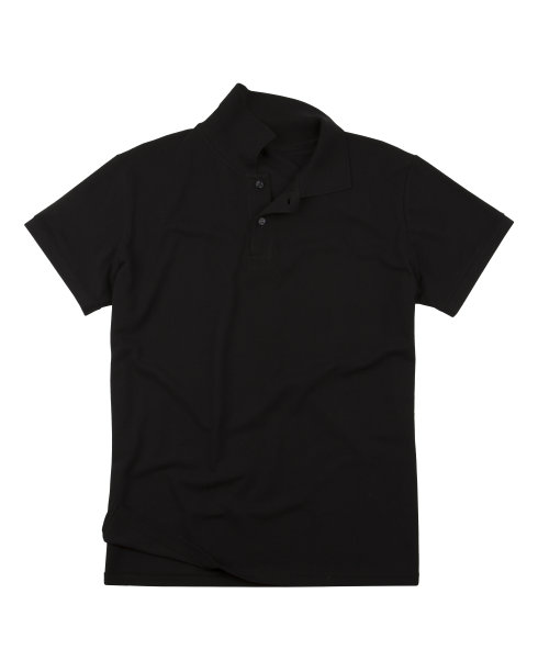 黑色马球衬衫图片下载