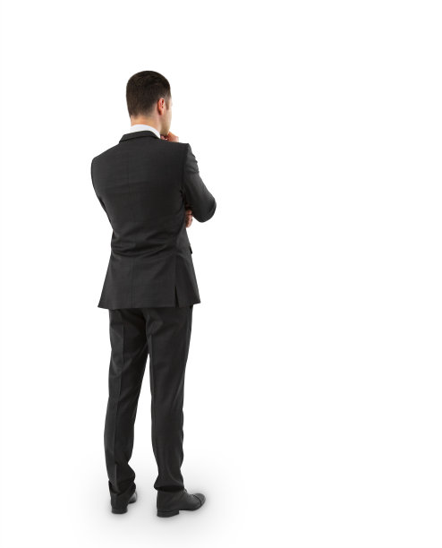 西装革履的商人思维图片下载