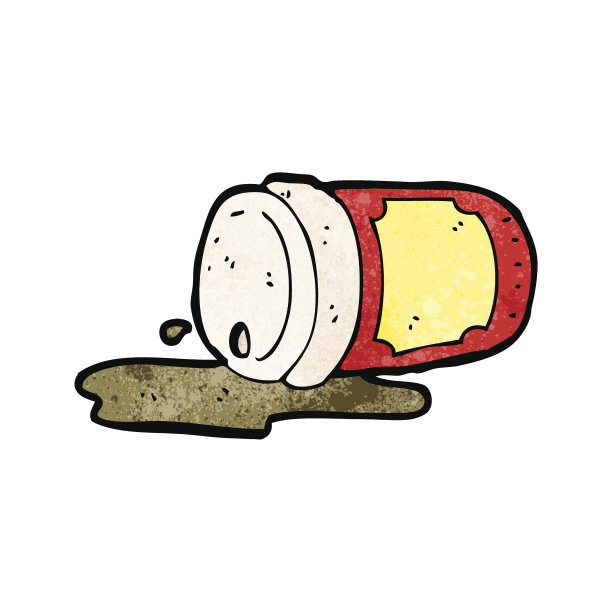 咖啡杯溢出漫画图片下载