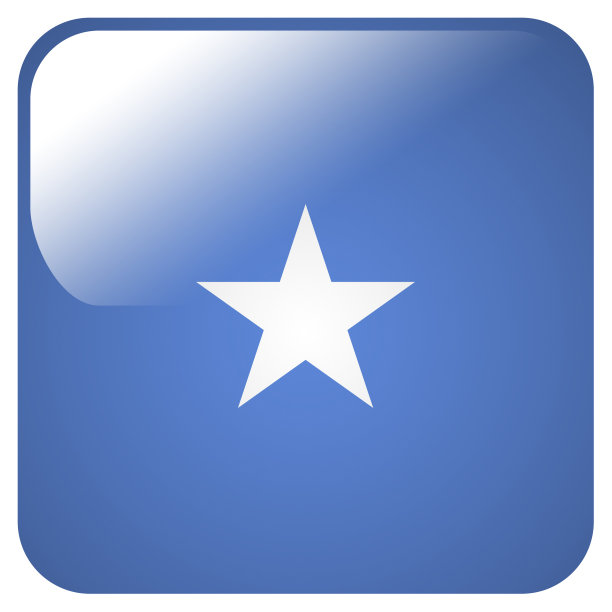 光滑的图标与索马里国旗图片下载