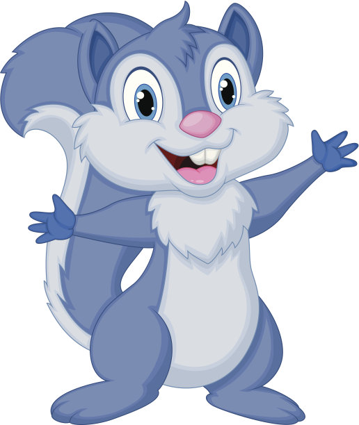 可爱的松鼠卡通造型图片下载