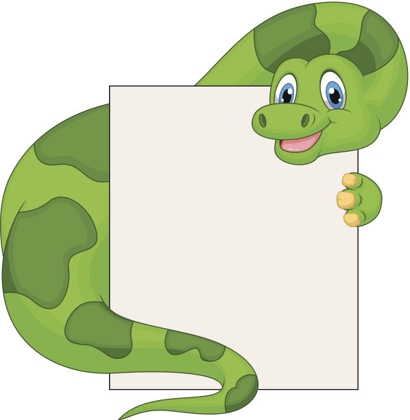 可爱的恐龙卡通拿着空白的标志图片下载