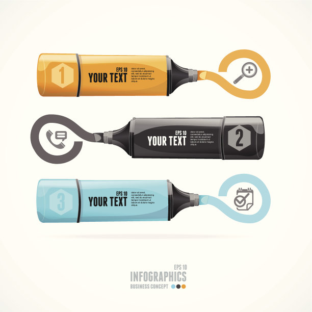 矢量文本框，信息图，图标和标记图片下载