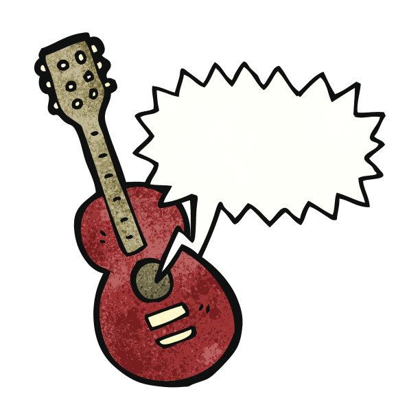 卡通原声吉他图片下载