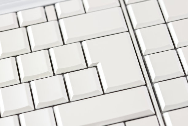 电脑键盘上的空白白键图片下载