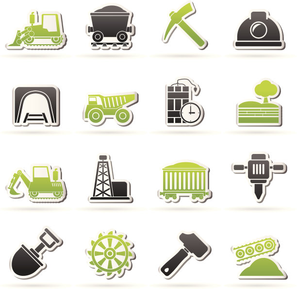 矿业和采石业的标志图片下载