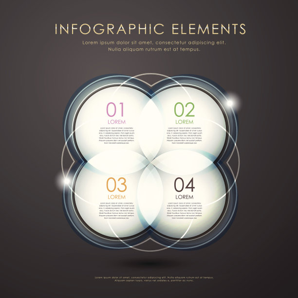 文摘圆信息图图片下载