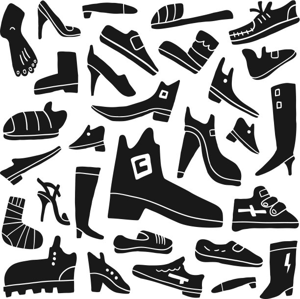 鞋子的涂鸦图片下载