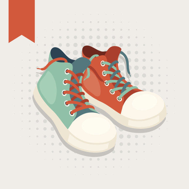 一双时髦的侦探鞋。图片下载