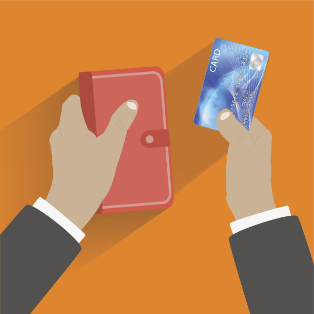 手递信用卡图片下载