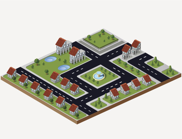 村子里的房子图片下载