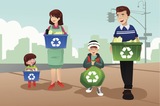 家庭垃圾回收素材图片