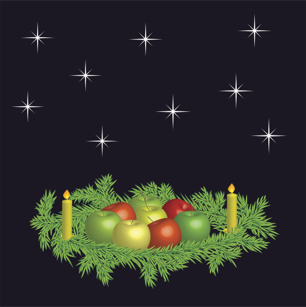 圣诞花环图片下载