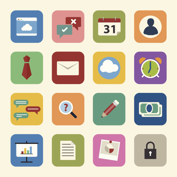 业务和办公室图标集图片下载