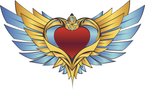 心和翅膀图片下载