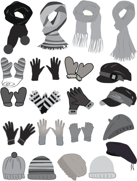 冬天wardrobe-icon向量图片下载