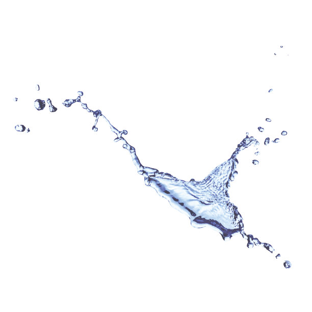 蓝色水花孤立在白色图片下载