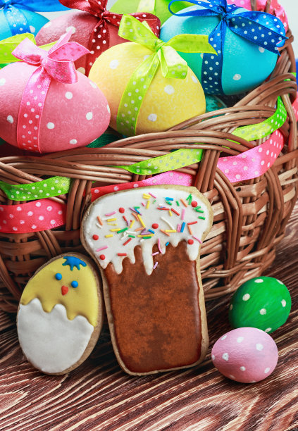 饼干和复活节彩蛋图片下载