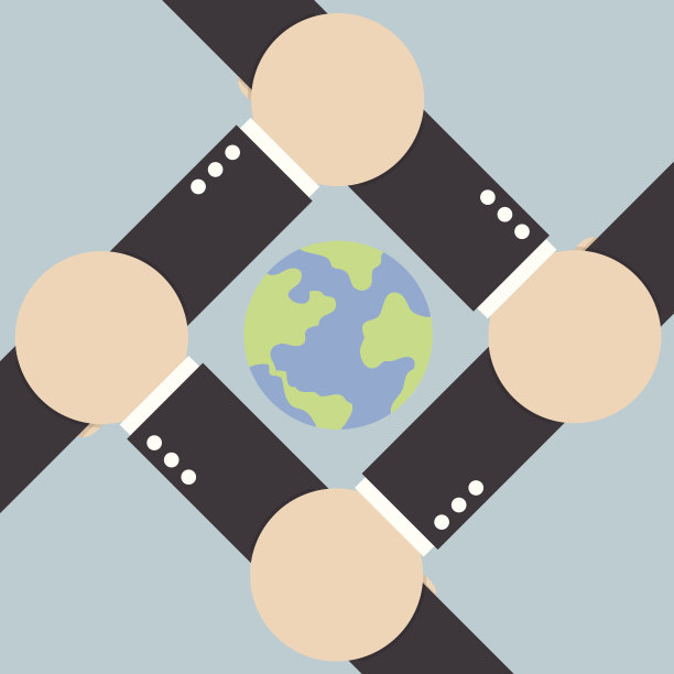 双手连接世界图片下载