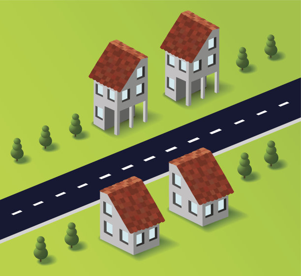 村子里的房子图片下载