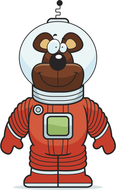 熊的宇航员素材图片