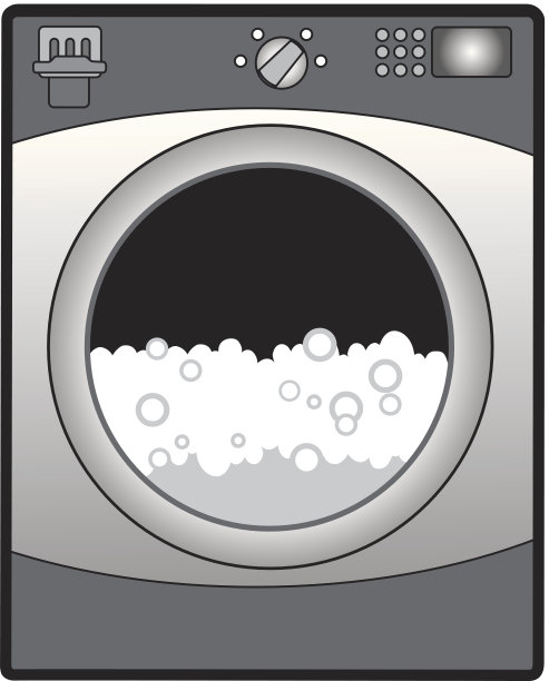 洗衣机的泡沫图片下载