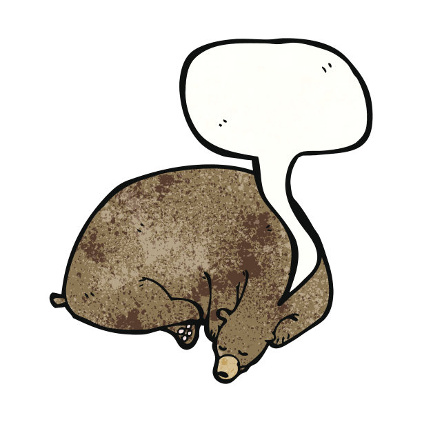 卡通熊冬眠图片下载