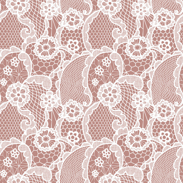 花边无缝图案与花图片下载