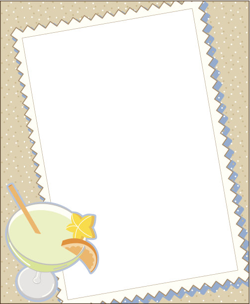 鸡尾酒相框C图片下载