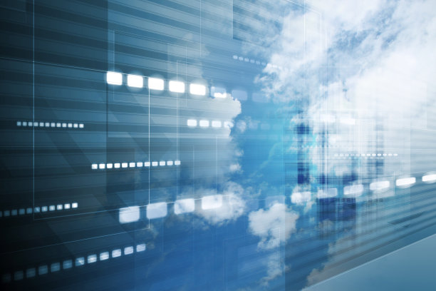 高科技天空背景拼贴图片下载