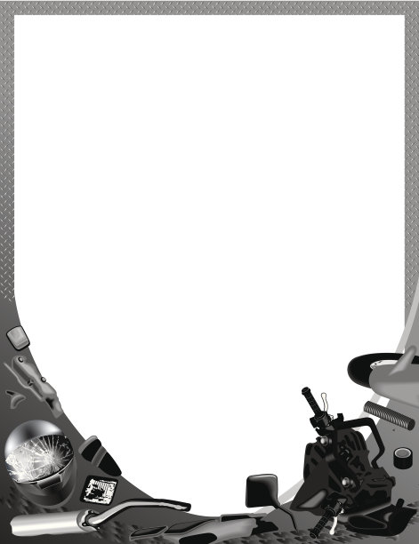 摩托车残骸框架图片下载