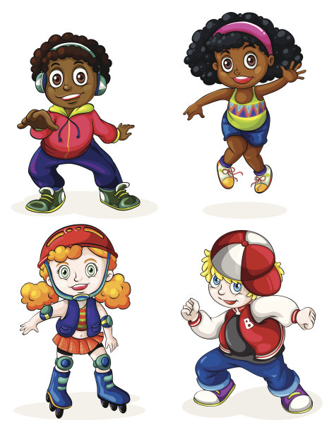 黑人和白人的孩子图片下载