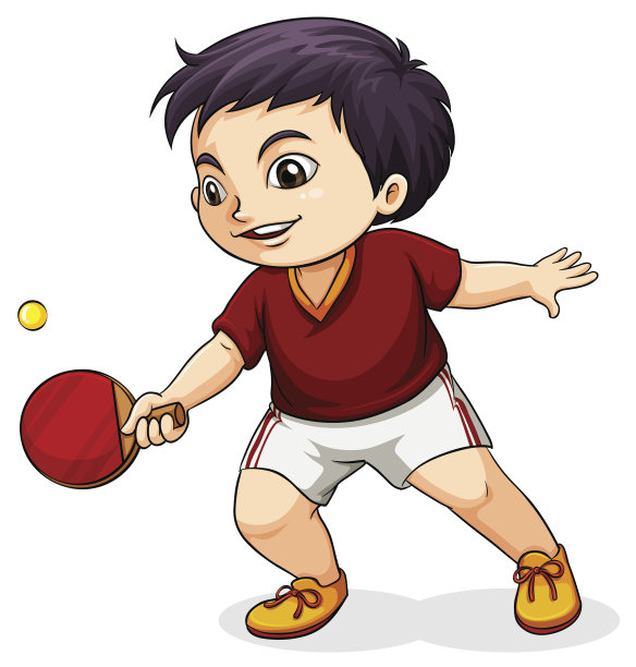 亚洲男孩打乒乓球图片下载