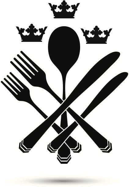 餐具与冠图片下载