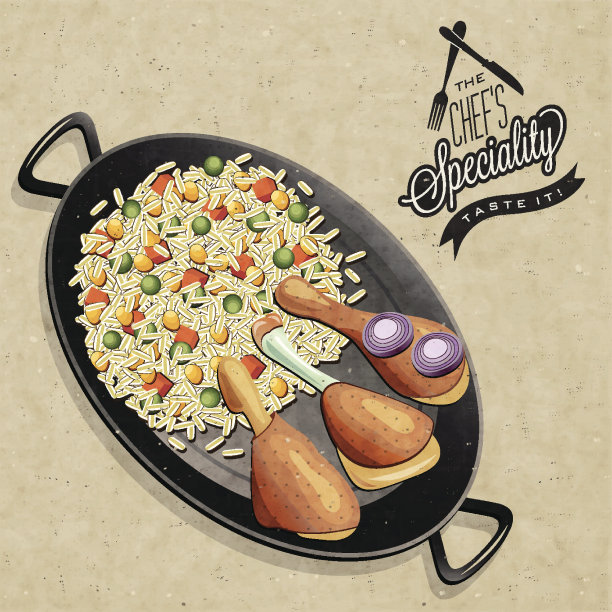 乡村菜单说明。图片下载