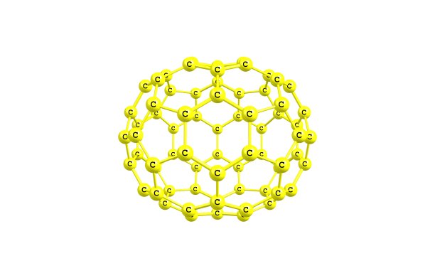 富勒烯分子插图孤立在白色上图片下载